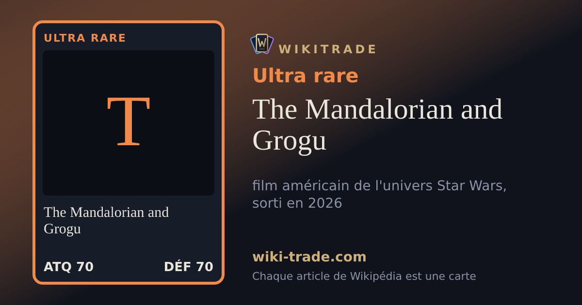 The Mandalorian and Grogu — carte Ultra rare