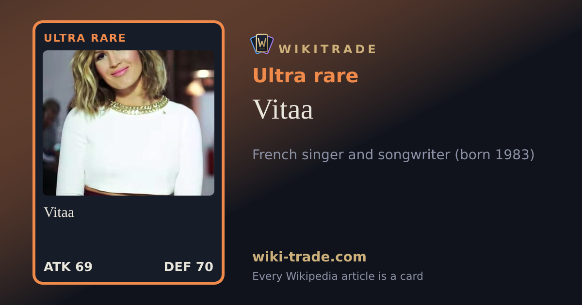 Vitaa — Ultra rare card