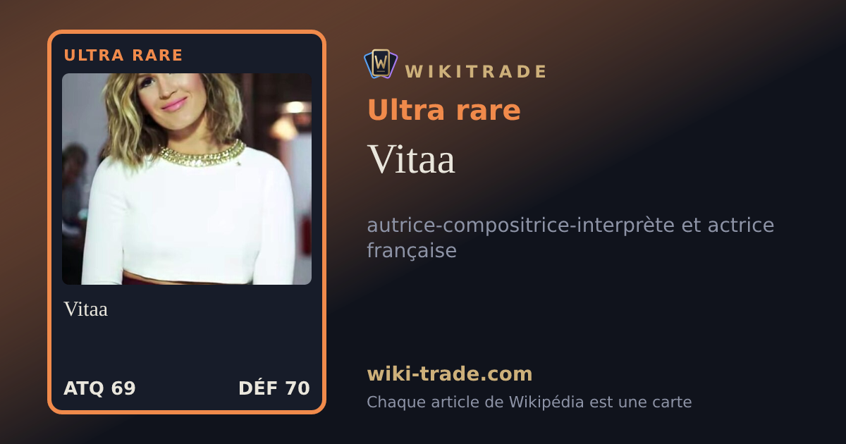 Vitaa — carte Ultra rare