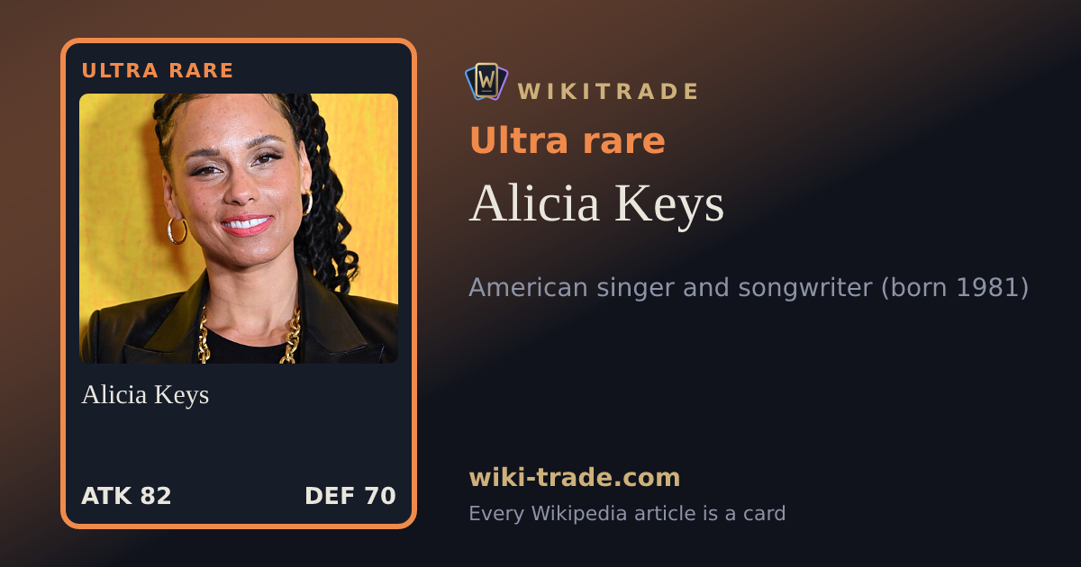 Alicia Keys — Ultra rare card