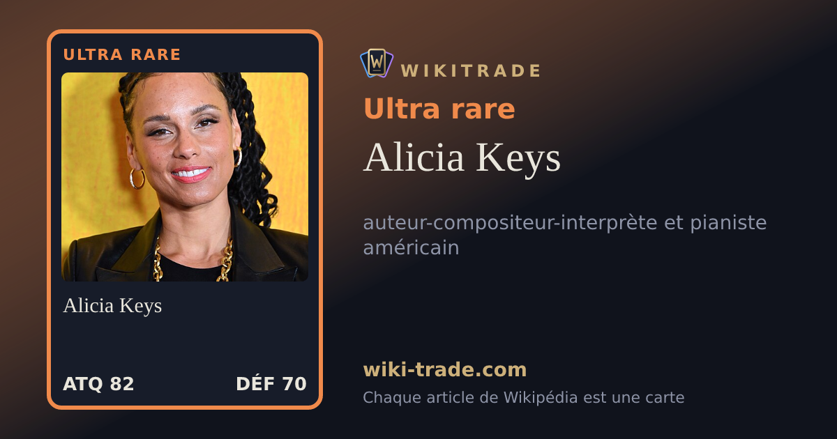 Alicia Keys — carte Ultra rare