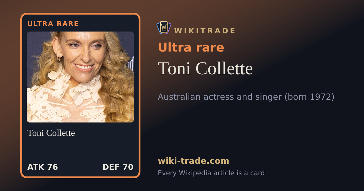 Toni Collette — Ultra rare card