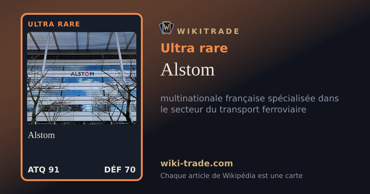 Alstom — carte Ultra rare