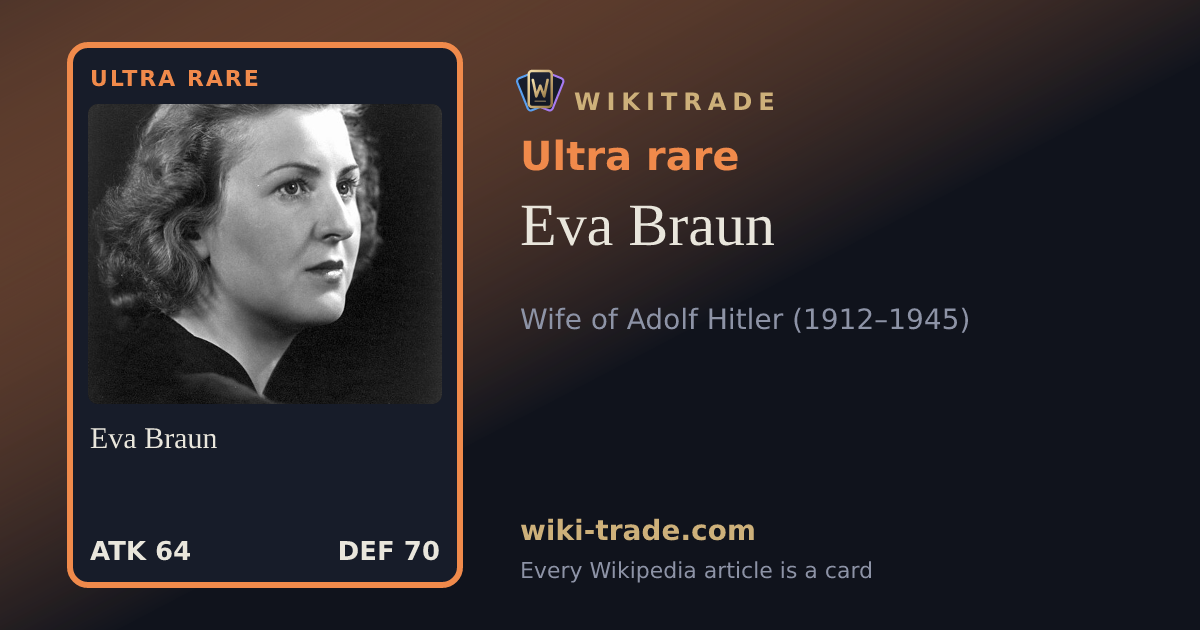 Eva Braun — Ultra rare card