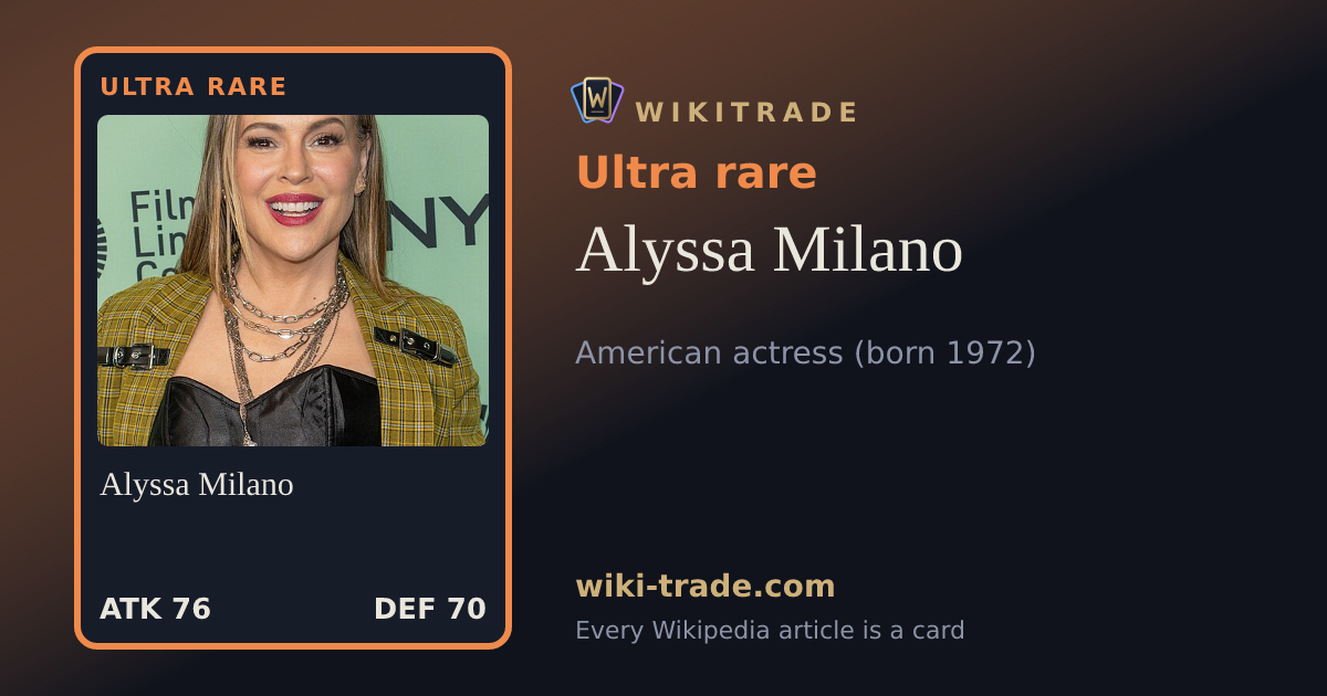 Alyssa Milano — Ultra rare card