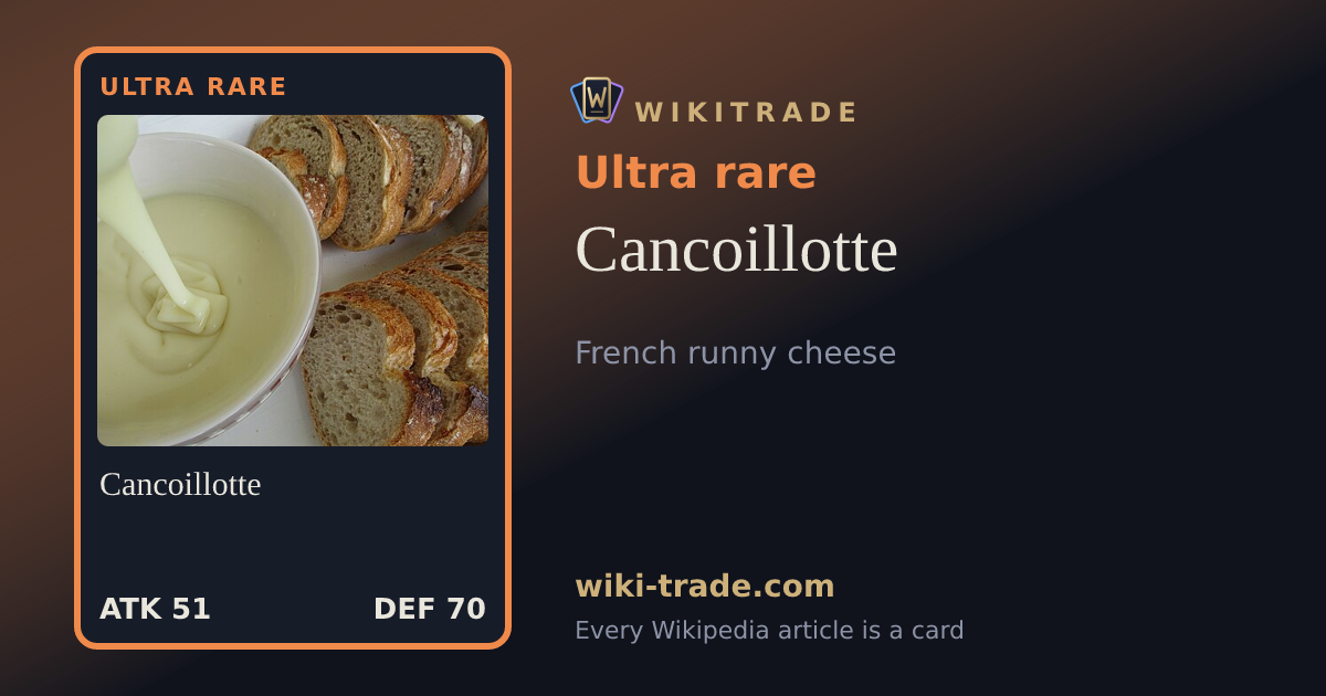 Cancoillotte — Ultra rare card