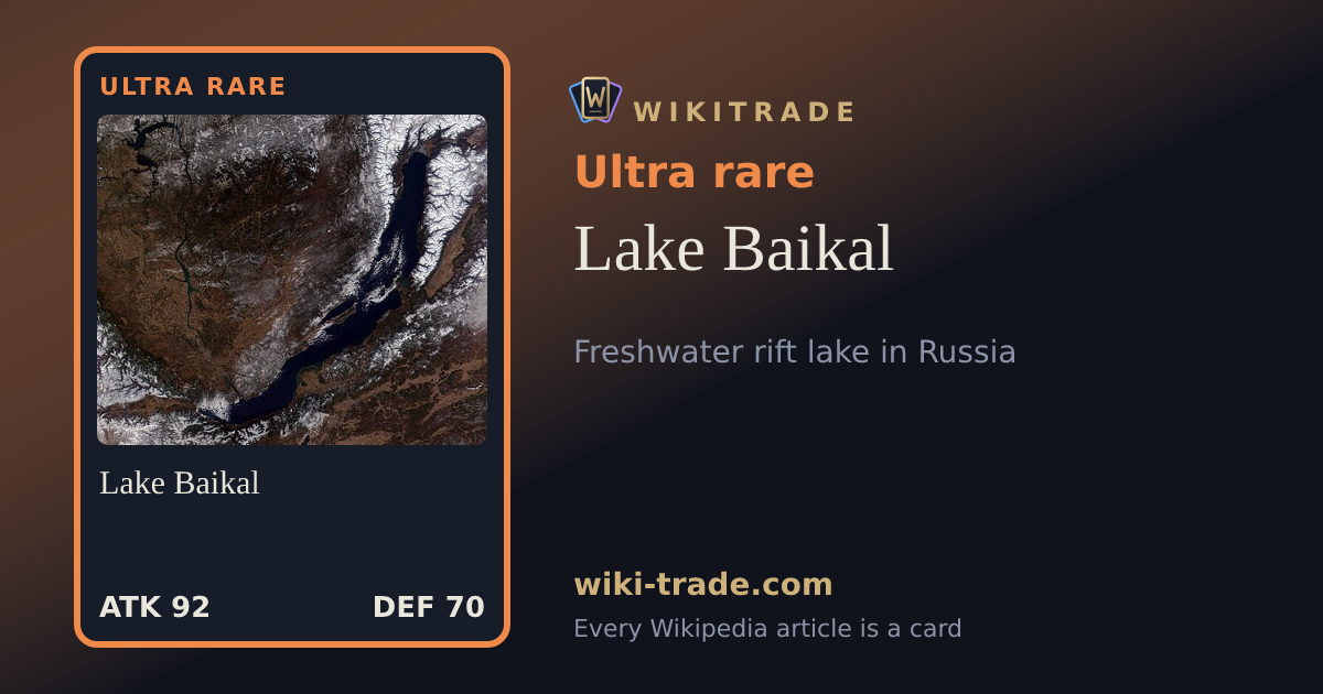 Lake Baikal — Ultra rare card