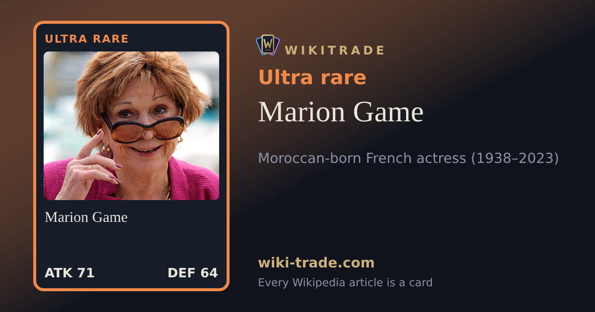 Marion Game — Ultra rare card