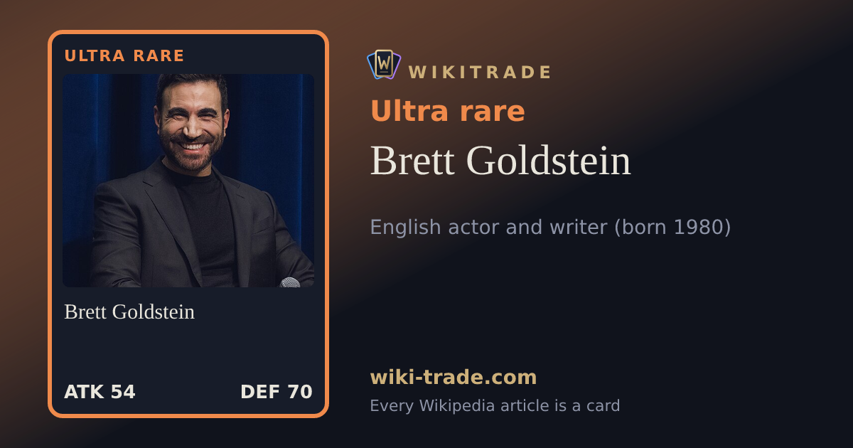 Brett Goldstein — Ultra rare card