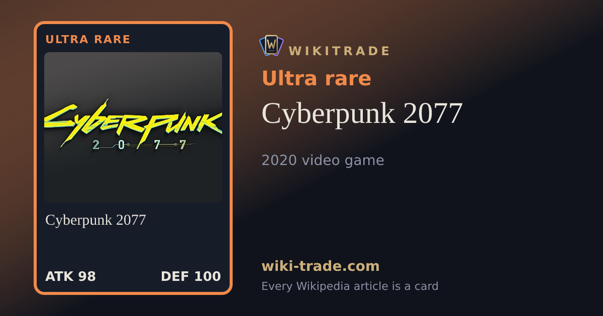 Cyberpunk 2077 — Ultra rare card