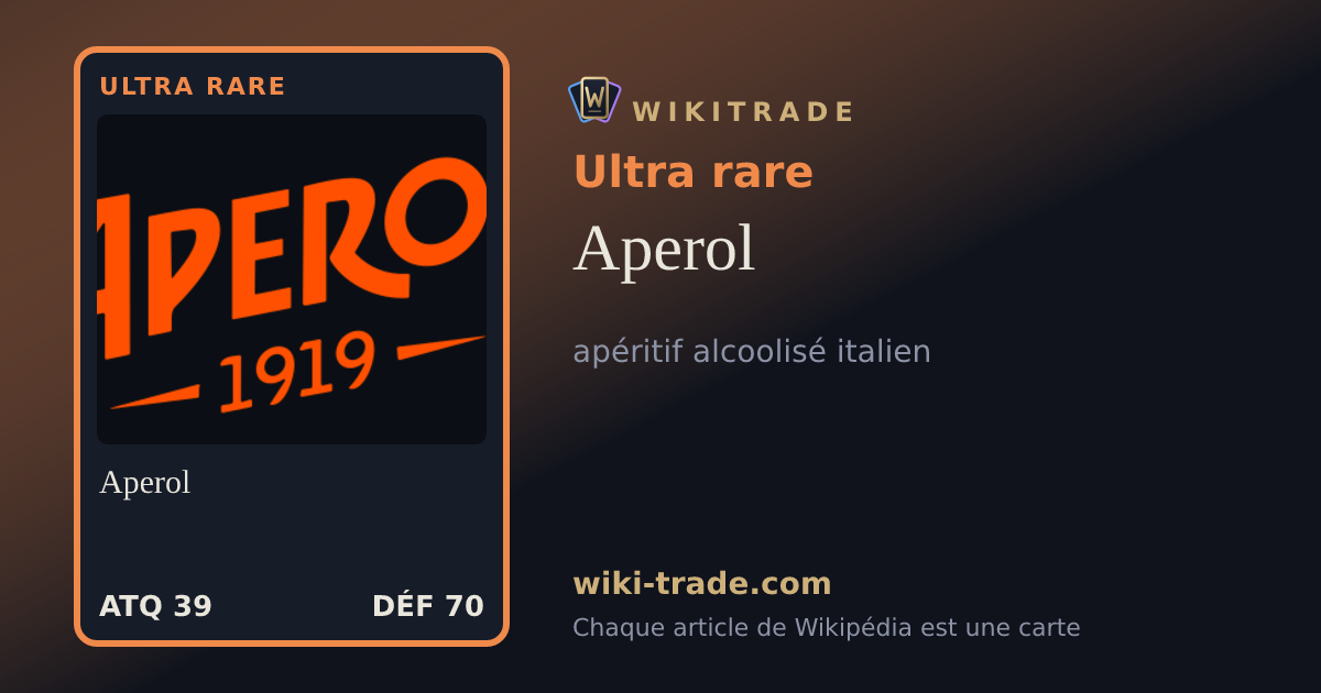 Aperol — carte Ultra rare