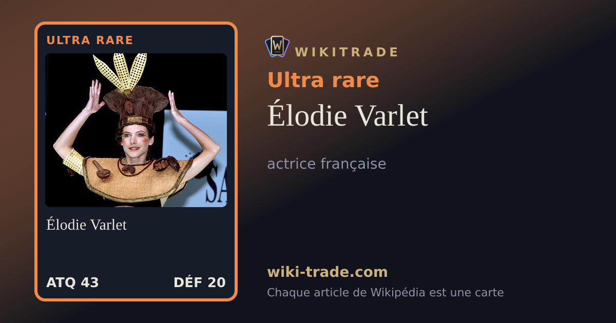 Élodie Varlet — carte Ultra rare