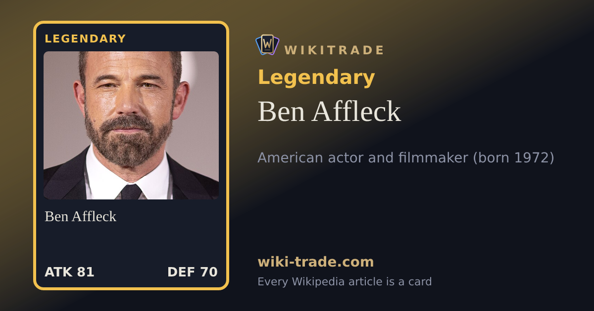 Ben Affleck — Legendary card