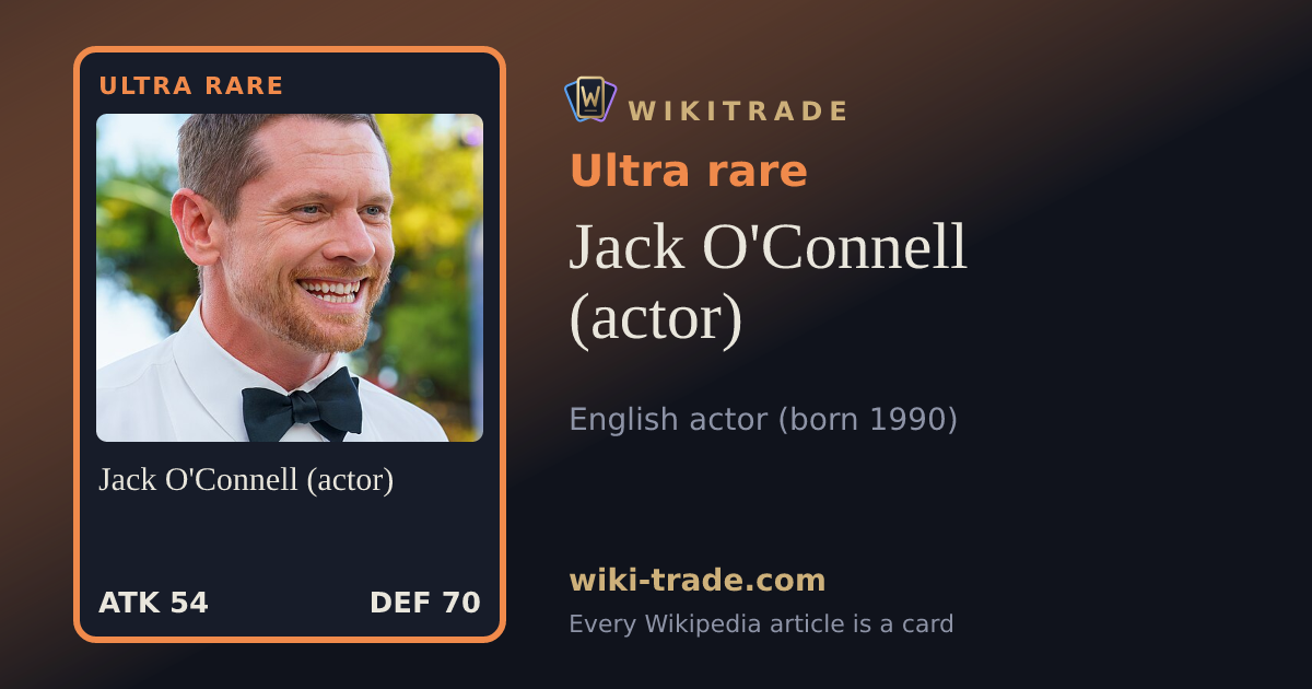 Jack O'Connell (actor) — Ultra rare card