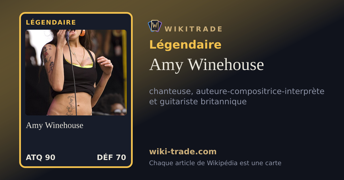 Amy Winehouse — carte Légendaire