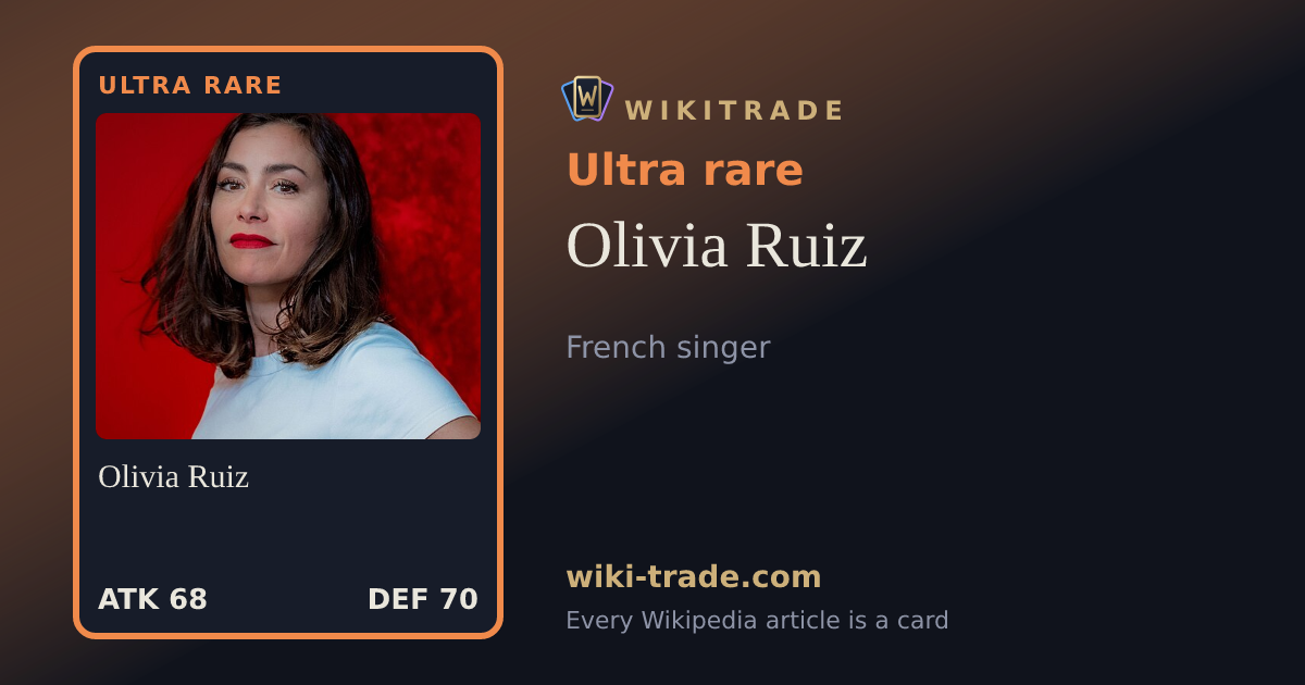 Olivia Ruiz — Ultra rare card
