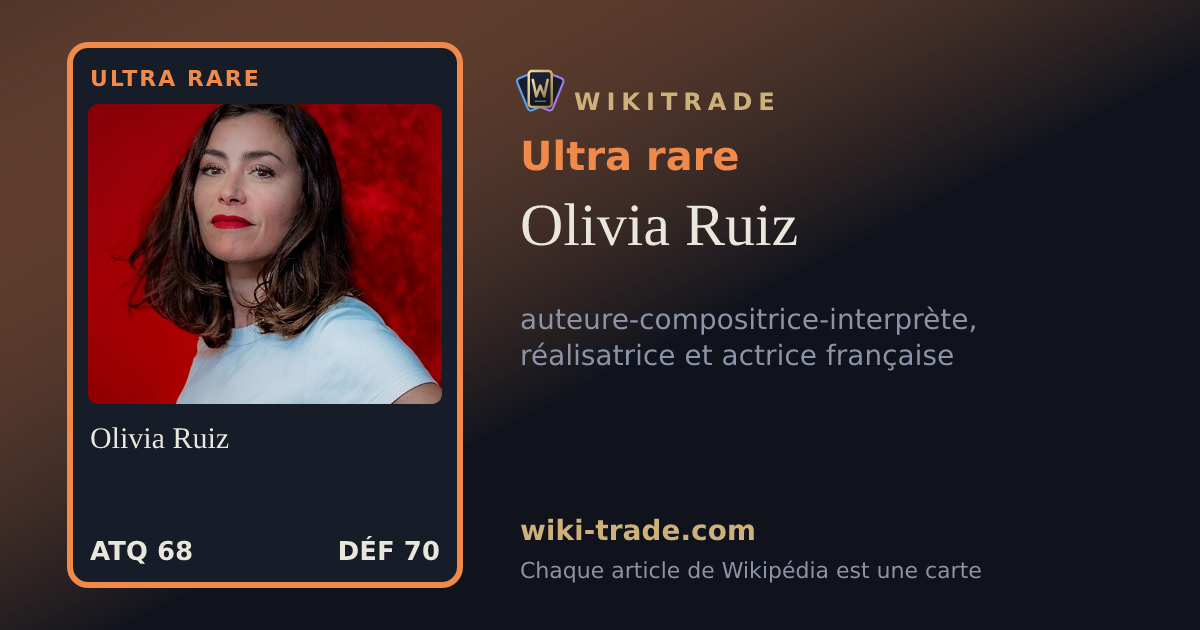 Olivia Ruiz — carte Ultra rare