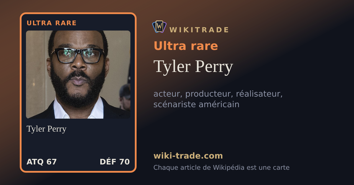 Tyler Perry — carte Ultra rare