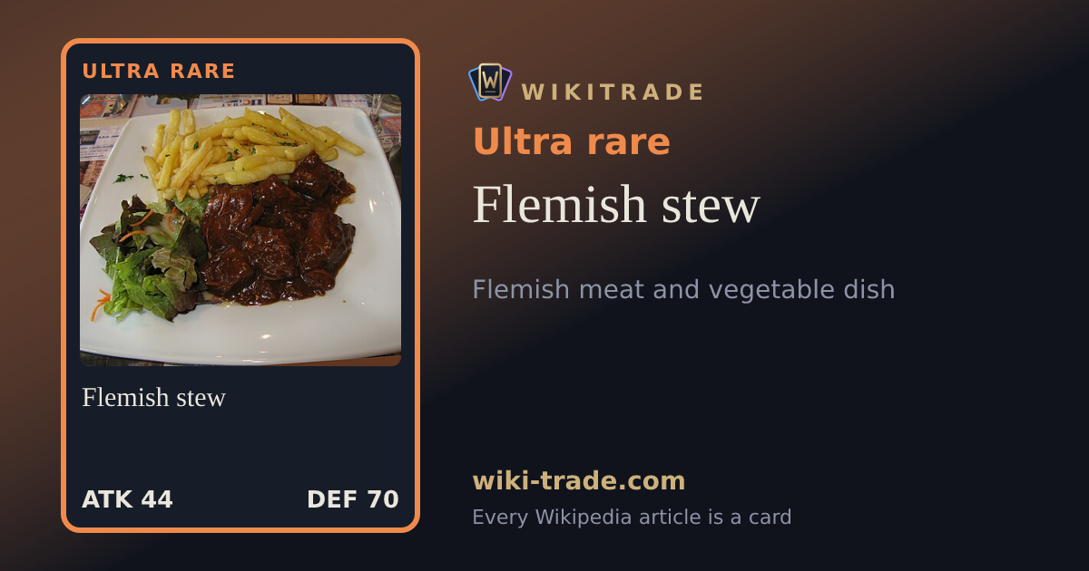 Flemish stew — Ultra rare card