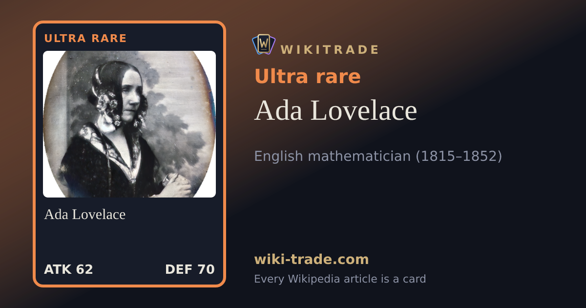 Ada Lovelace — Ultra rare card