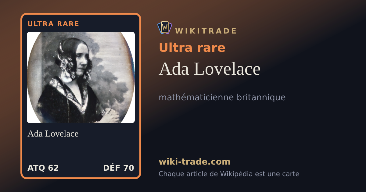 Ada Lovelace — carte Ultra rare