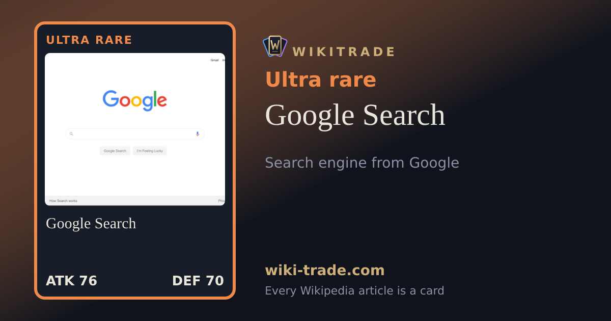 Google Search — Ultra rare card