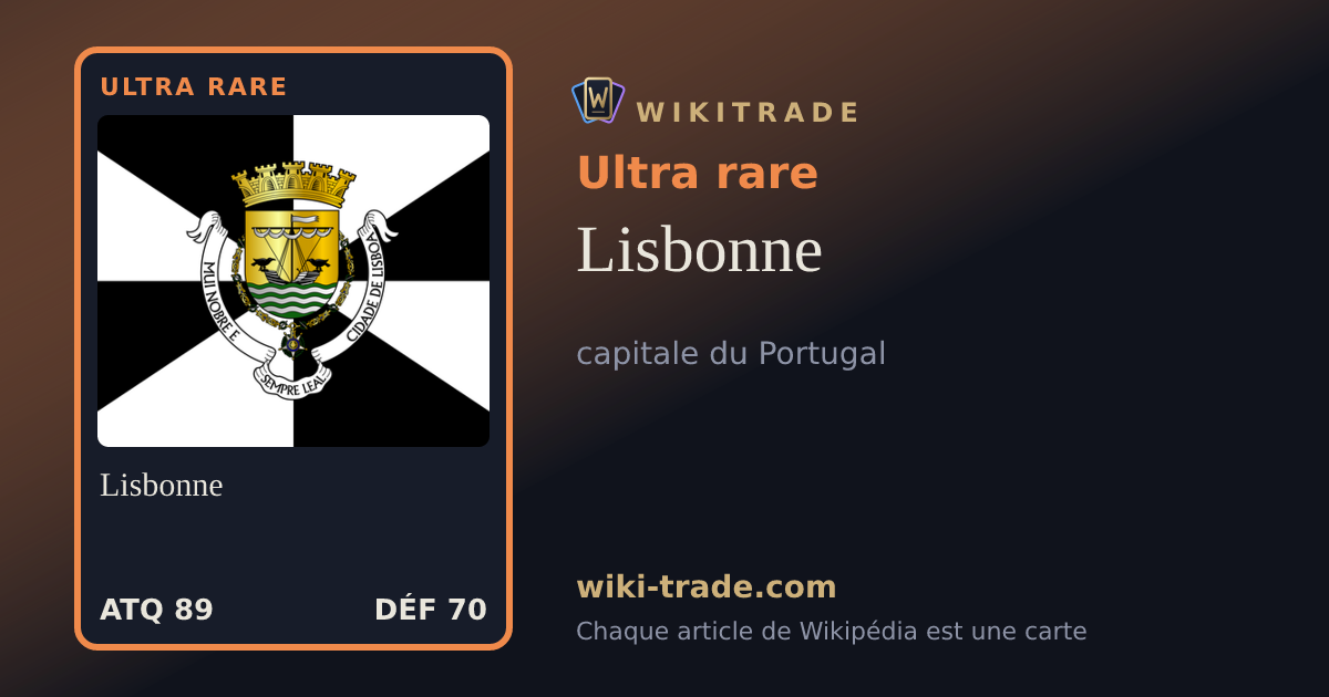 Lisbonne — carte Ultra rare