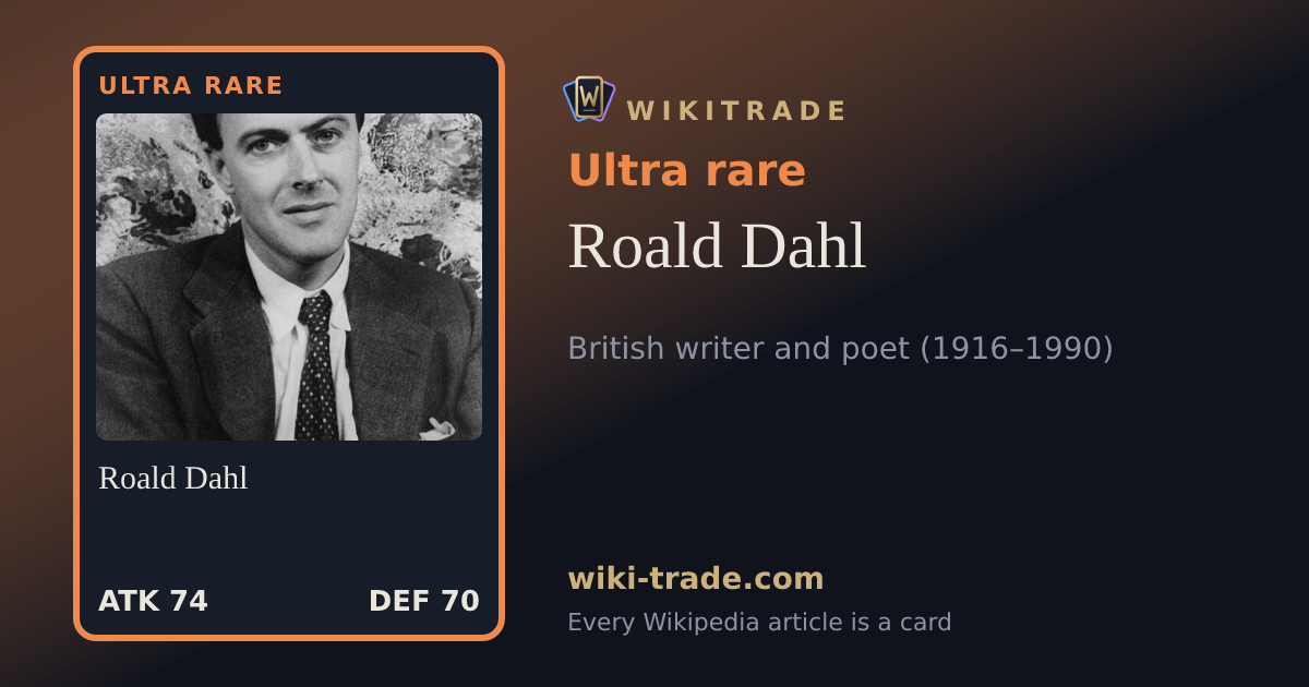 Roald Dahl — Ultra rare card
