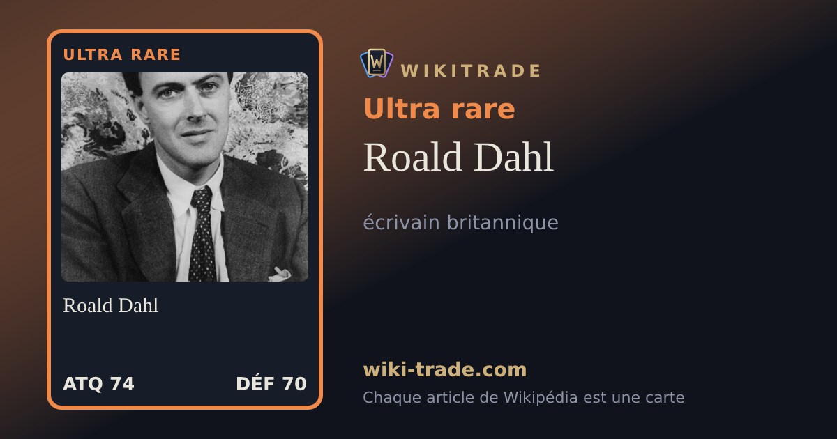 Roald Dahl — carte Ultra rare