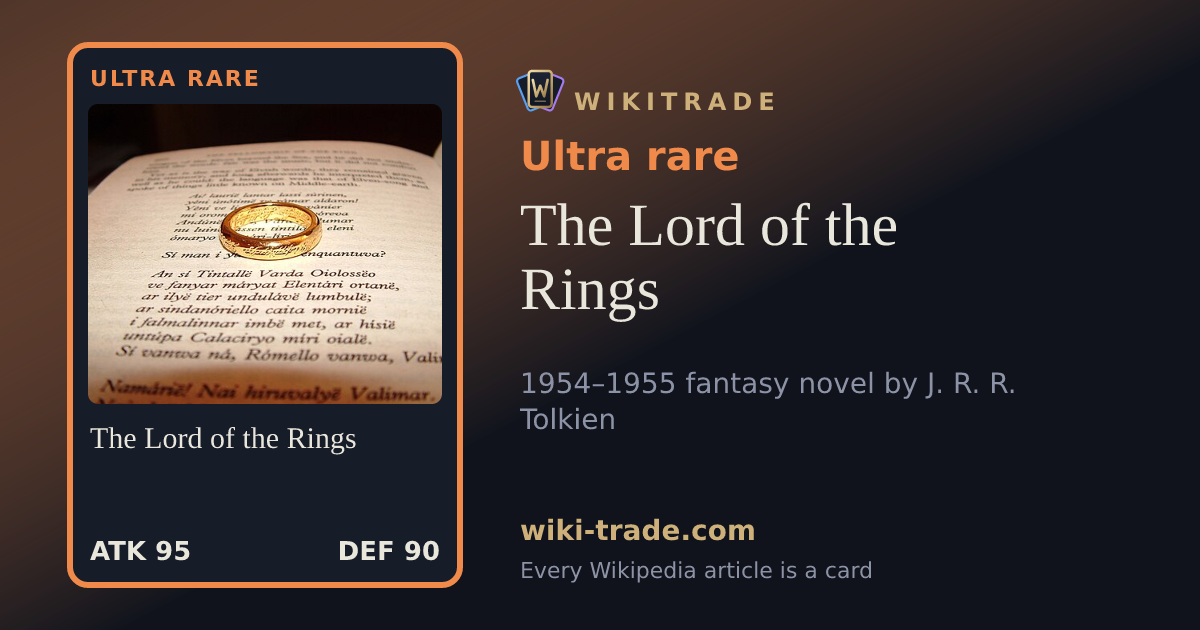 The Lord of the Rings — Ultra rare card