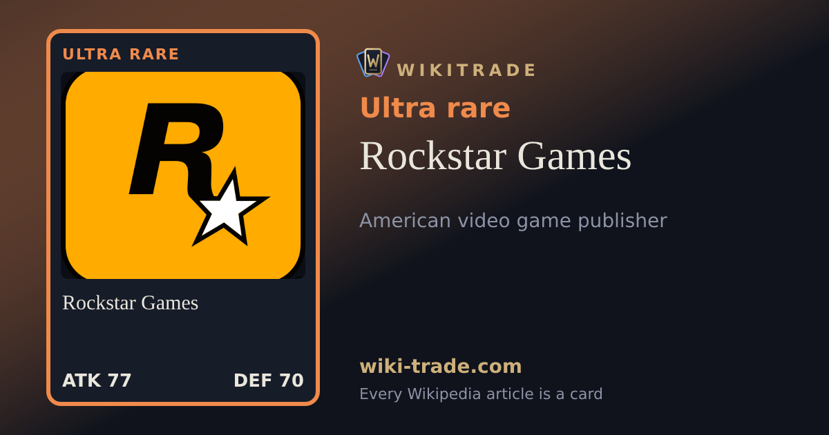 Rockstar Games — Ultra rare card