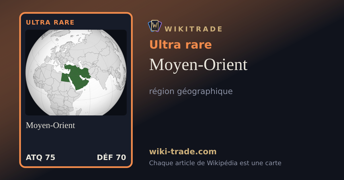 Moyen-Orient — carte Ultra rare
