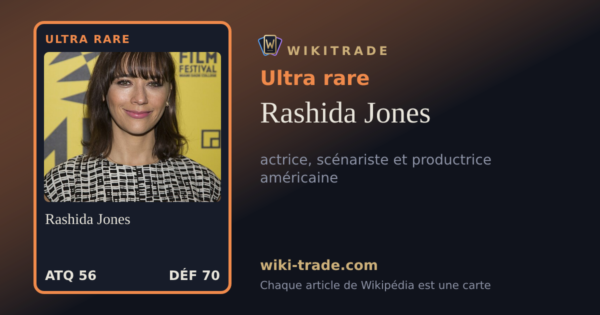 Rashida Jones — carte Ultra rare