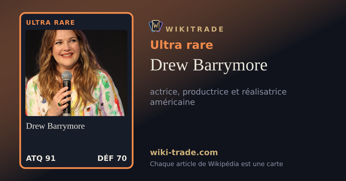 Drew Barrymore — carte Ultra rare