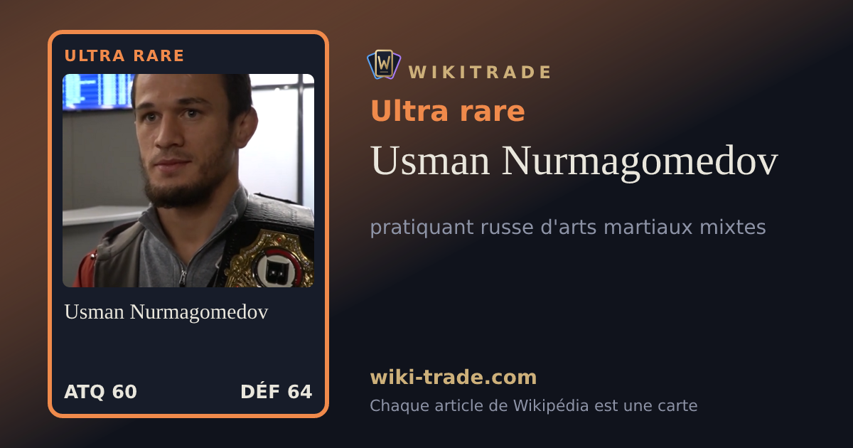 Usman Nurmagomedov — carte Ultra rare