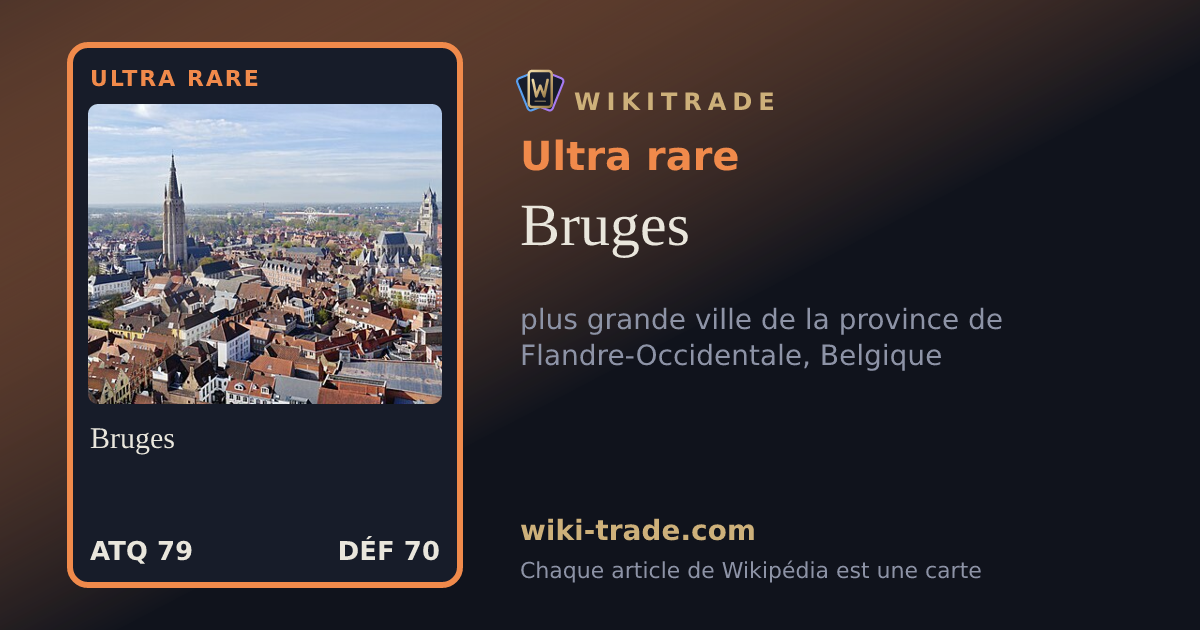 Bruges — carte Ultra rare