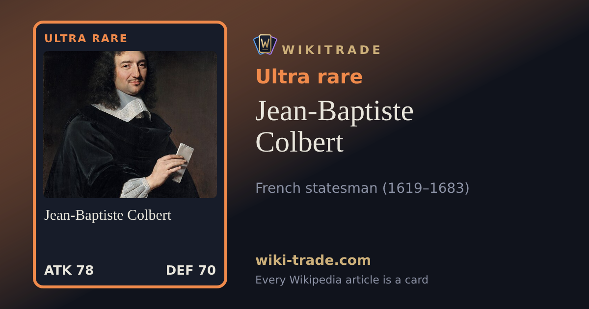 Jean-Baptiste Colbert — Ultra rare card