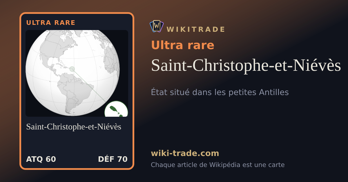 Saint-Christophe-et-Niévès — carte Ultra rare
