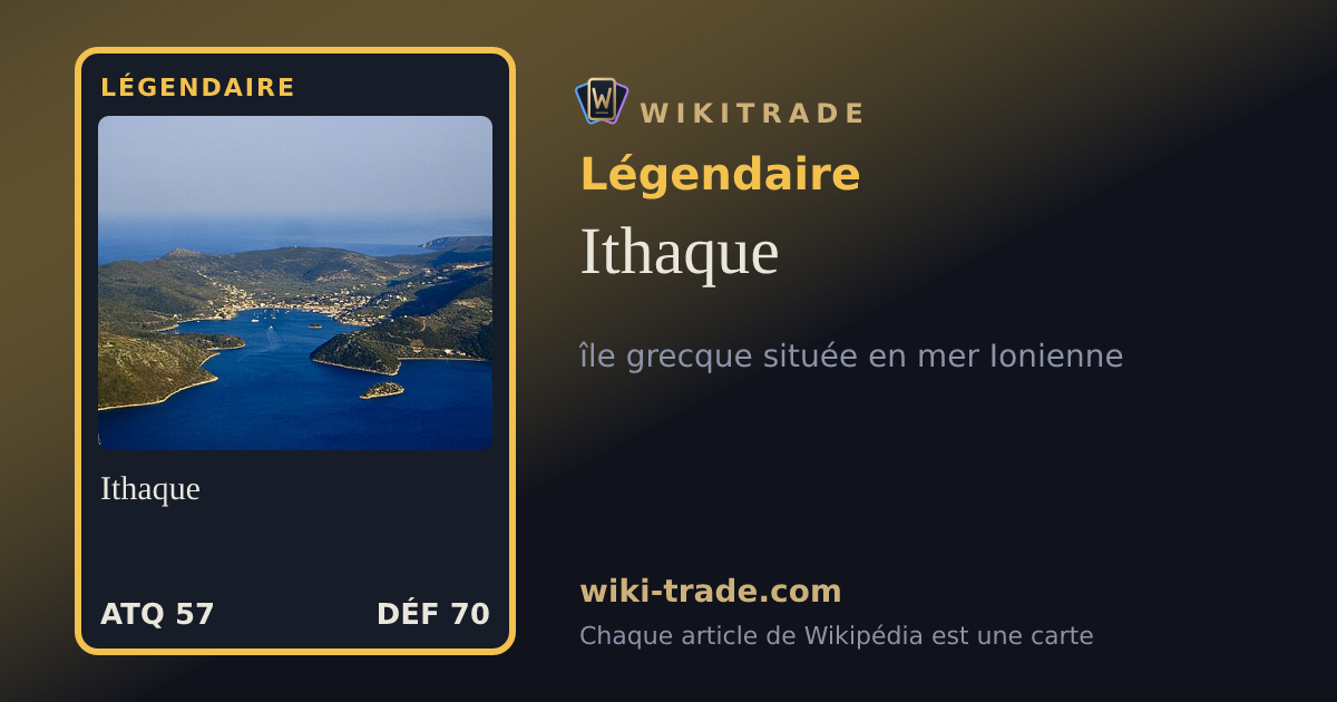 Ithaque — carte Légendaire