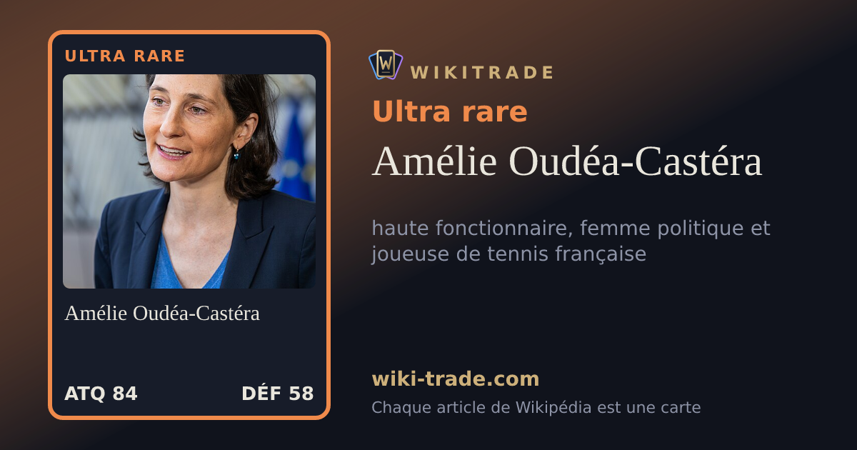 Amélie Oudéa-Castéra — carte Ultra rare
