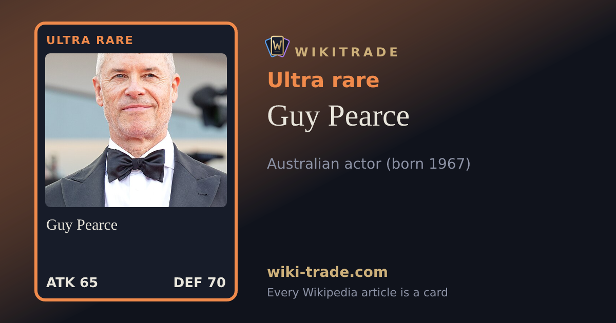 Guy Pearce — Ultra rare card