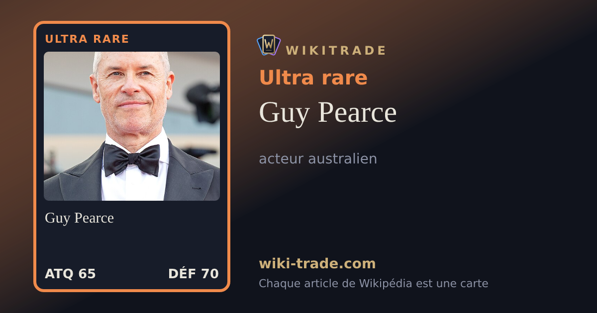 Guy Pearce — carte Ultra rare