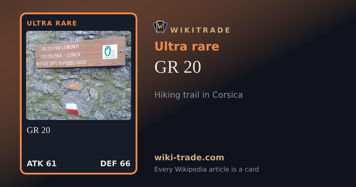GR 20 — Ultra rare card