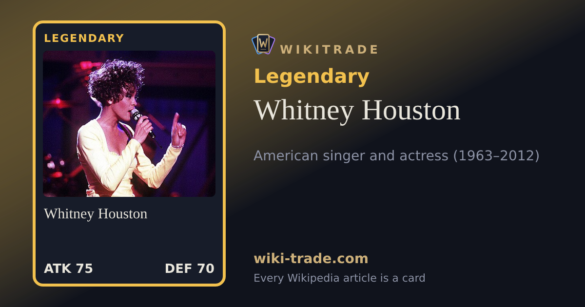 Whitney Houston — Legendary card