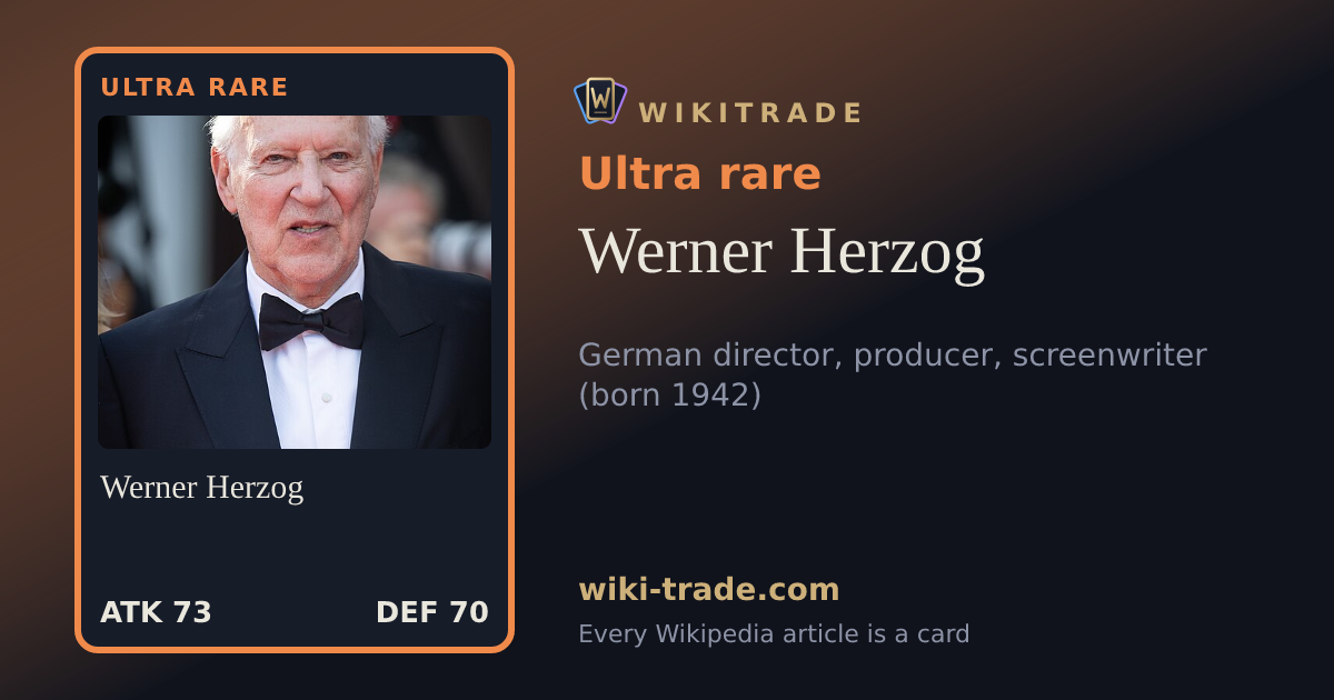 Werner Herzog — Ultra rare card