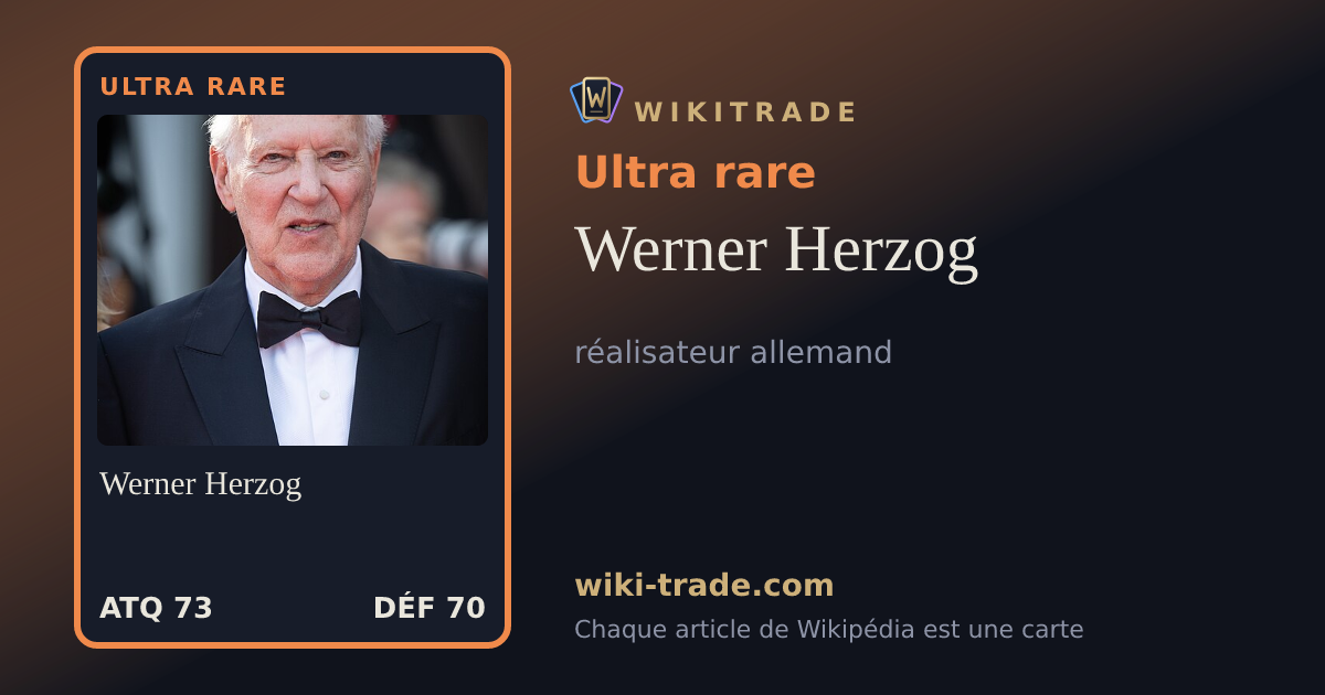 Werner Herzog — carte Ultra rare