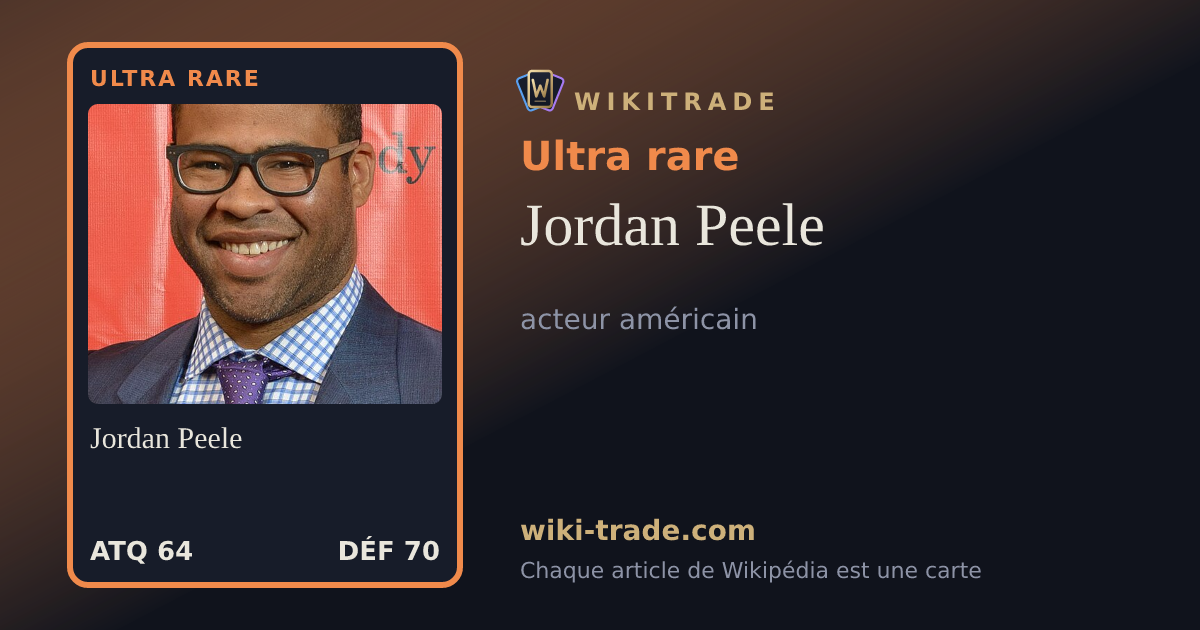 Jordan Peele — carte Ultra rare