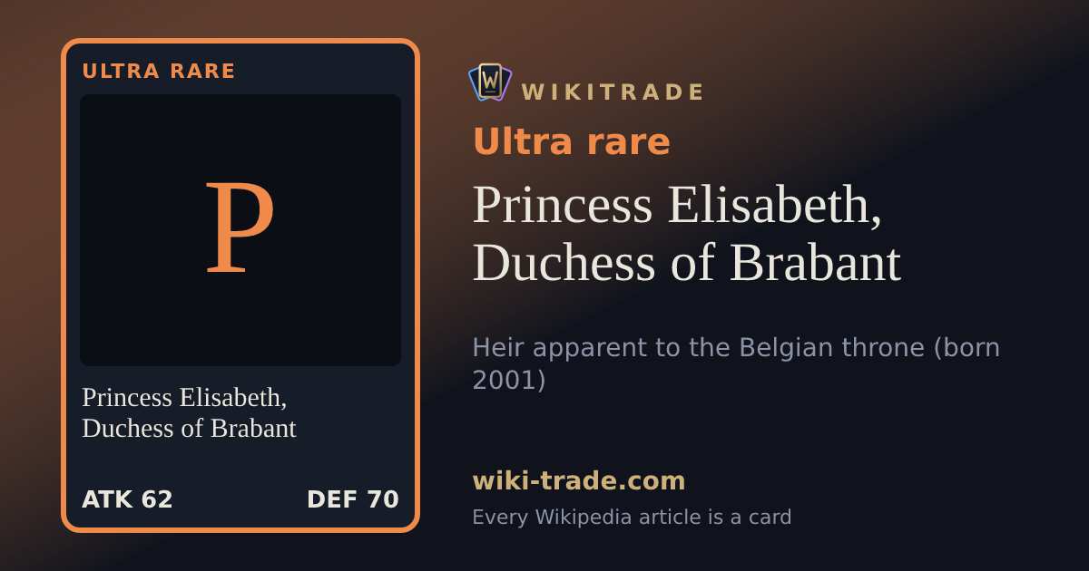 Princess Elisabeth, Duchess of Brabant — Ultra rare card