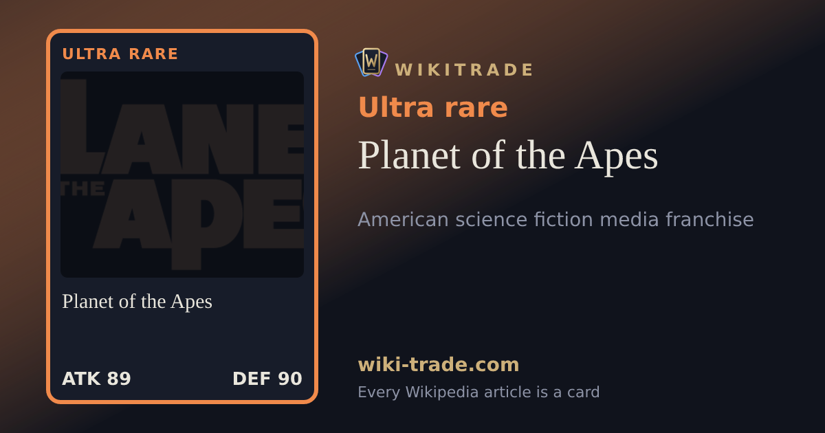 Planet of the Apes — Ultra rare card