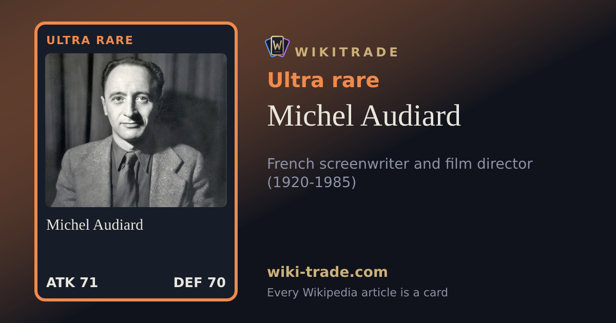 Michel Audiard — Ultra rare card